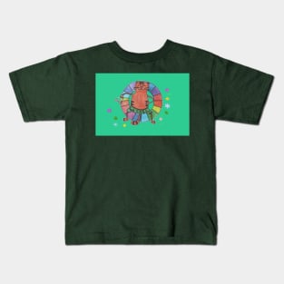 Cat Chilling on the Lawn Kids T-Shirt